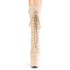Pleaser - FLAMINGO1050FS Plateau Laarzen, Paaldans schoenen - Paaldans schoenen - Beige Product image